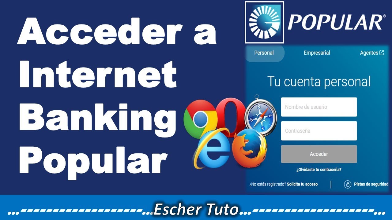 Como ACCEDER a Internet Banking Popular desde tu NAVEGADOR | RD