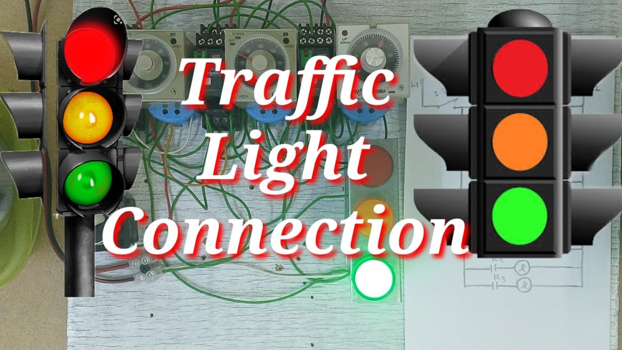 Traffic Light Connection (Using 14pin Relay and on Delay Timer)
