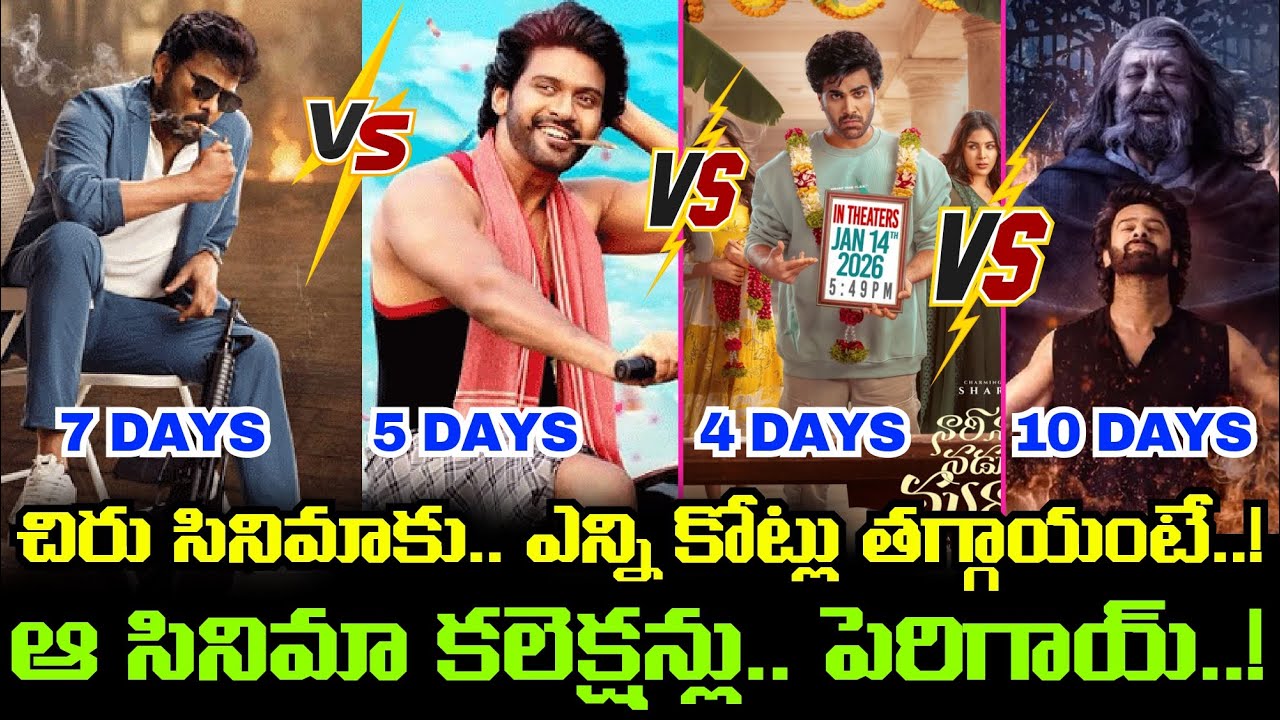 MSVPG vs Anaganaga Oka Raju vs Raja Saab vs NNNM Collections.. ఆదివారం ఆ సినిమా కలెక్షన్లలో అద్భుతం