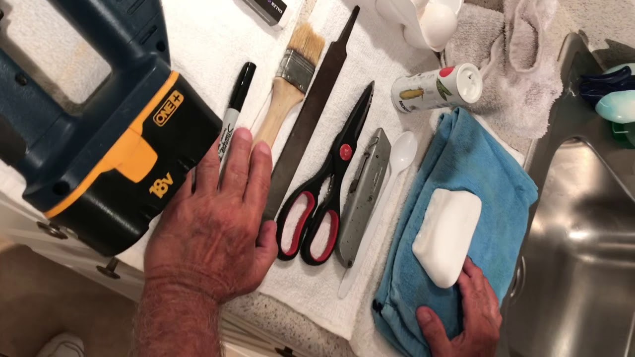 How to cut Santorini rock for painting #RVArocks