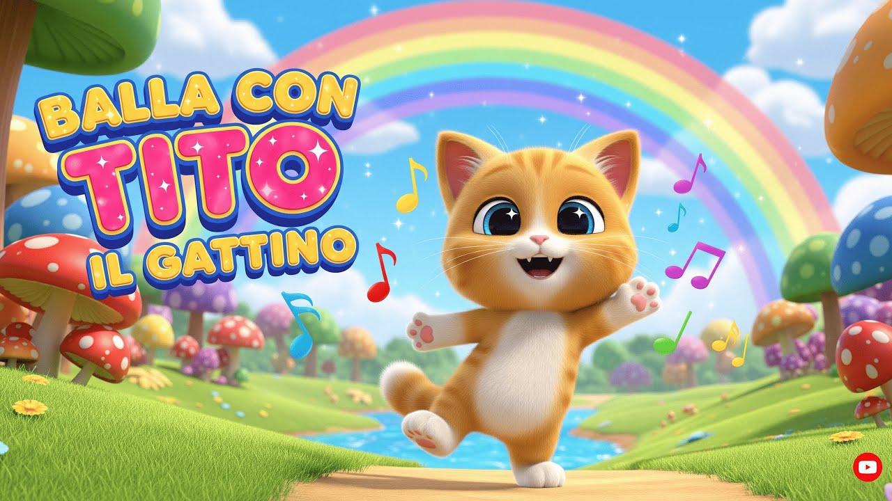 BALLA CON TITO IL GATTINO 🐱🎶 | CANZONE PER BAMBINI | MUSICA PER BAMBINI | BALLO PER BAMBINI |