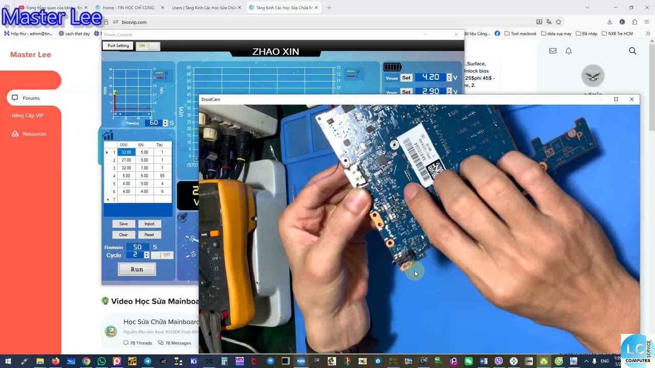 Làm thế nào sửa chữa mainboard laptop mất nguồn đầu vào