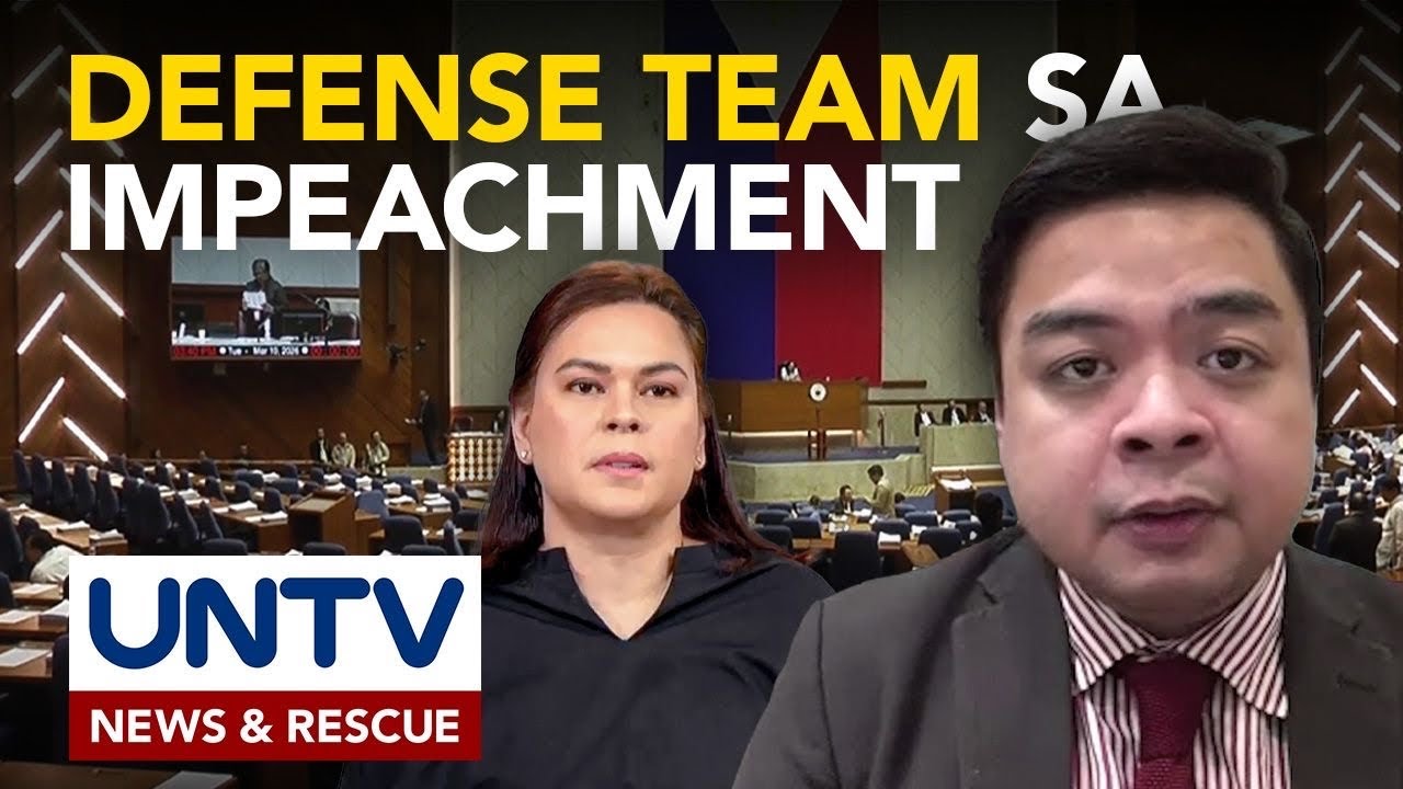 Defense team ni VP Sara sa reklamong impeachment, ipinakilala na