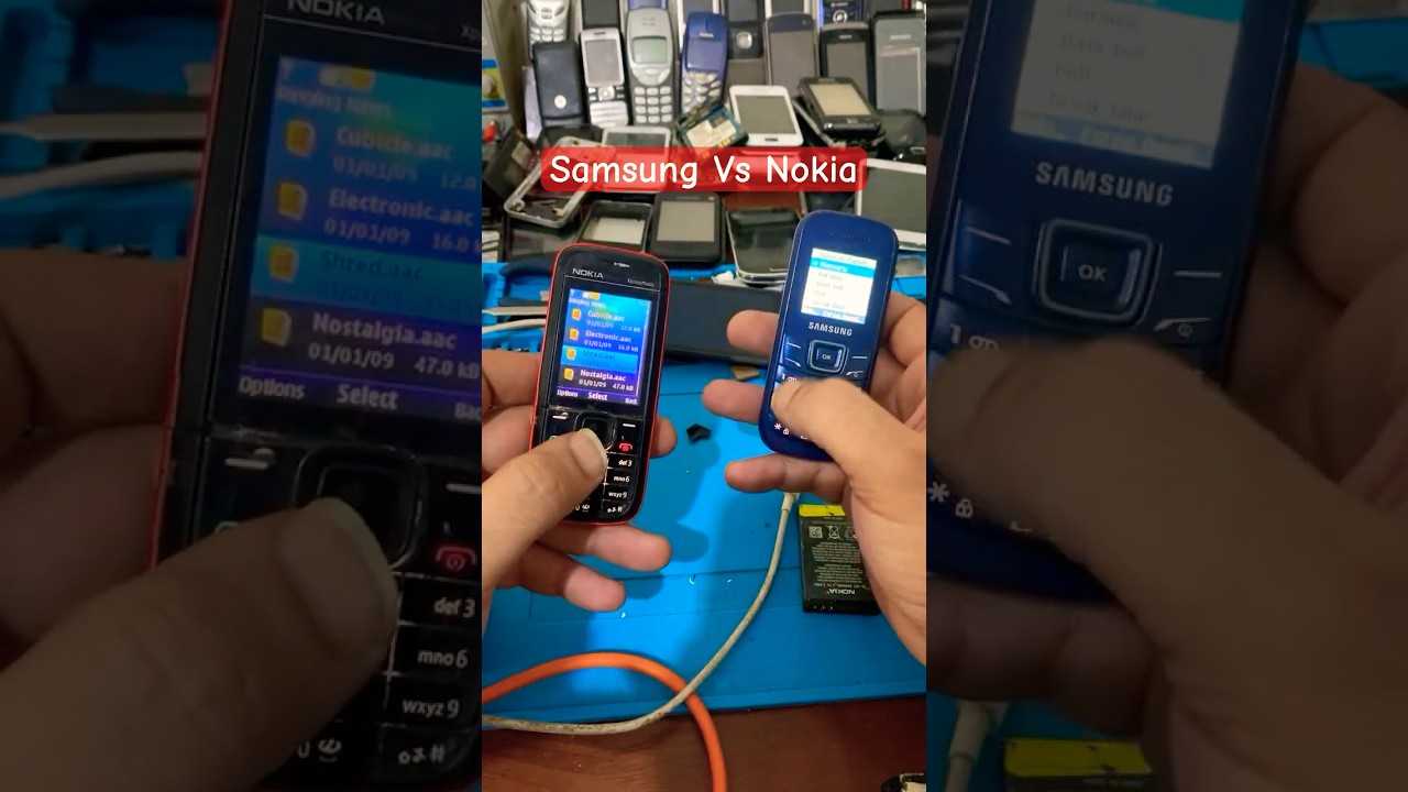 Samsung Vs Nokia #mobile #samsung #nokia #tech #old #nostalgia #retro #vintage #reels #remix #edm