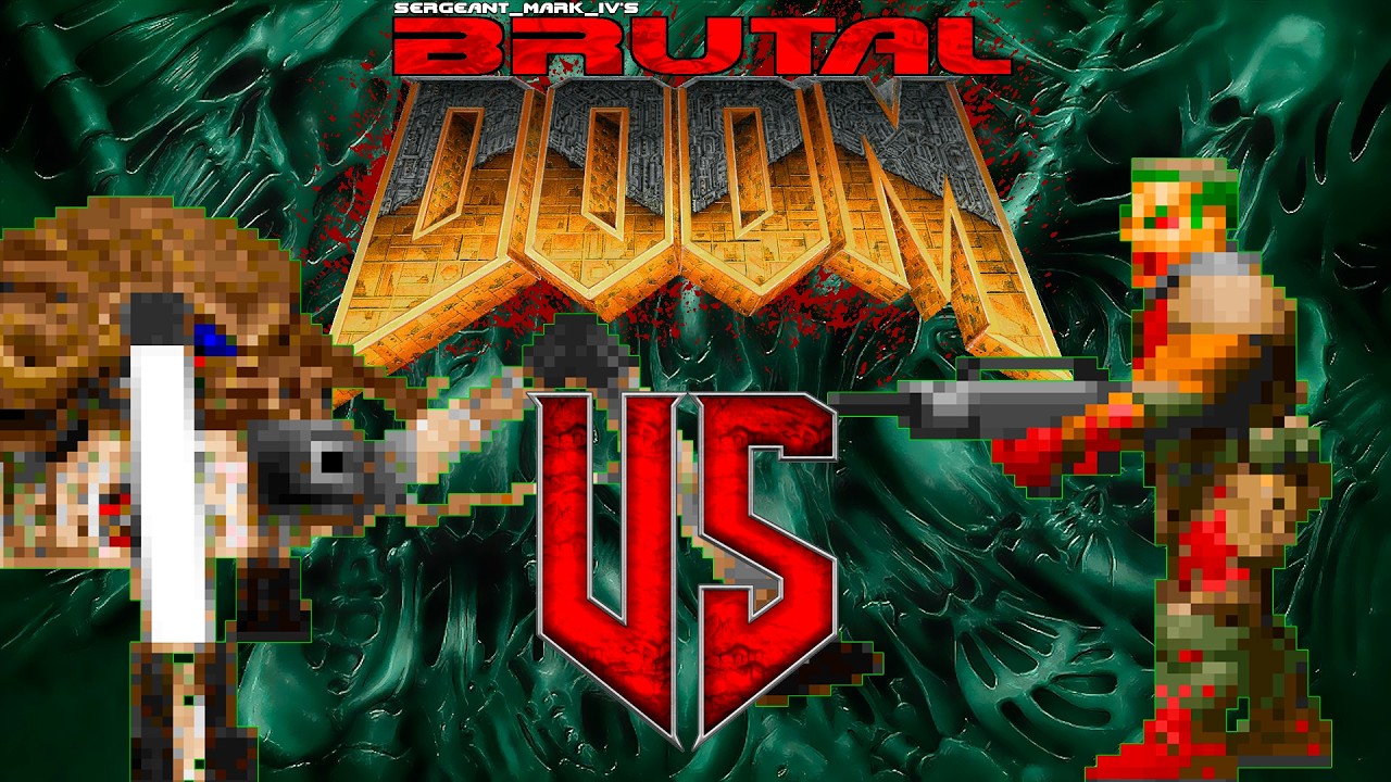 Cinematic battle | Arachnotron vs Zombiemans | Brutal Doom II | Machinima Monster Infighting