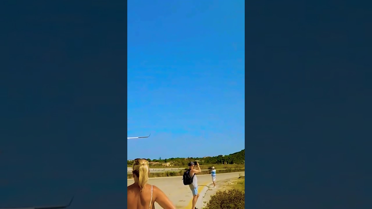 The Shortest Passenger Runway on Earth #skiathos #extreme