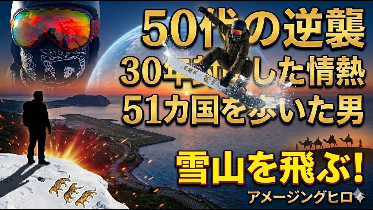 【50代の逆襲】30年封印した情熱。51カ国を歩いた男がジャム勝で空を飛ぶ。
