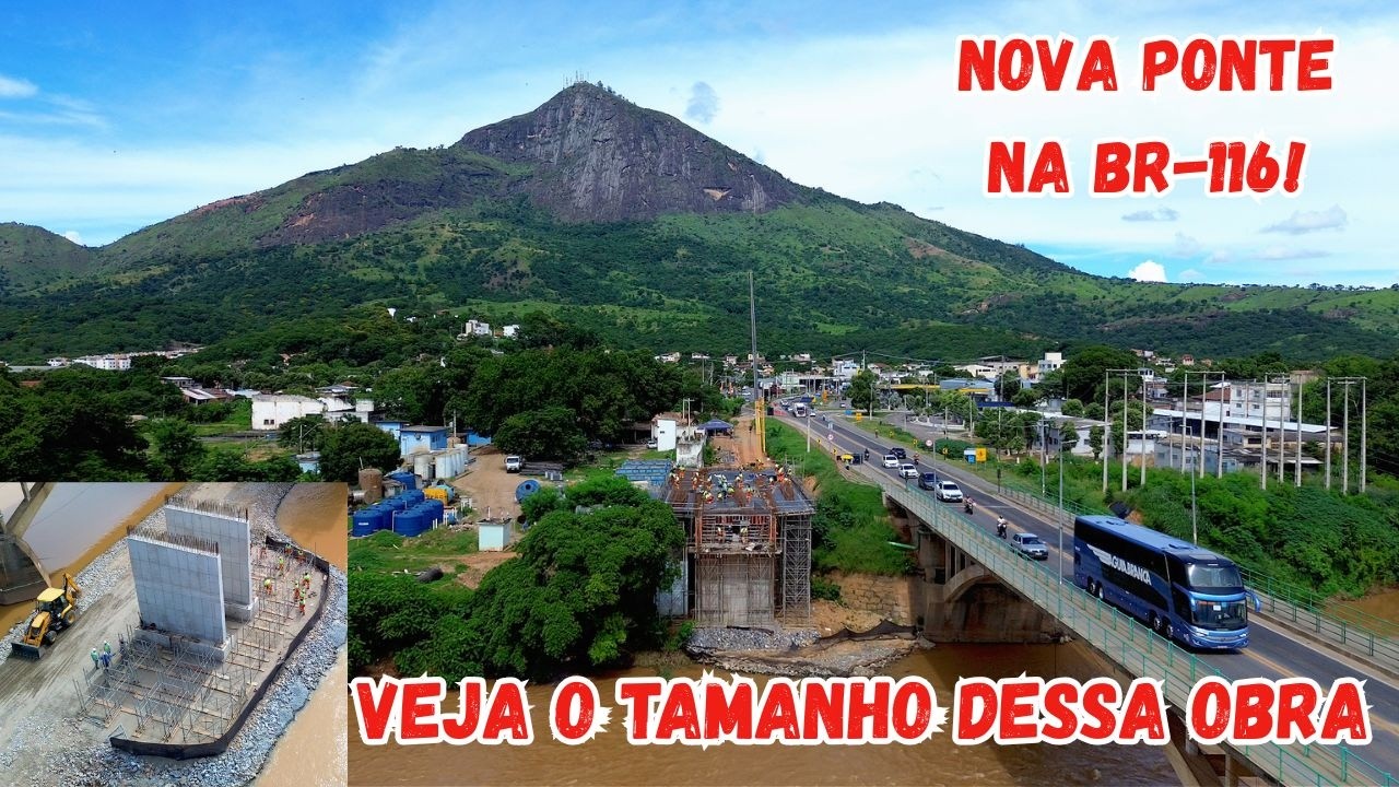 SITUAÇÃO DA CONSTRUÇÃO DA  PONTE -- AVANÇANDO RÁPIDO! - GOVERNADOR VALADARES  -ATUALIZAÇÃO DA OBRA