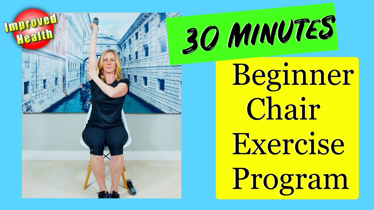 AT HOME Chair Exercises for Seniors, Older Adults and Beginners