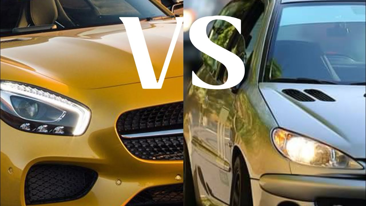 Peugeot 206 RC VS AMG GTS mountain drive