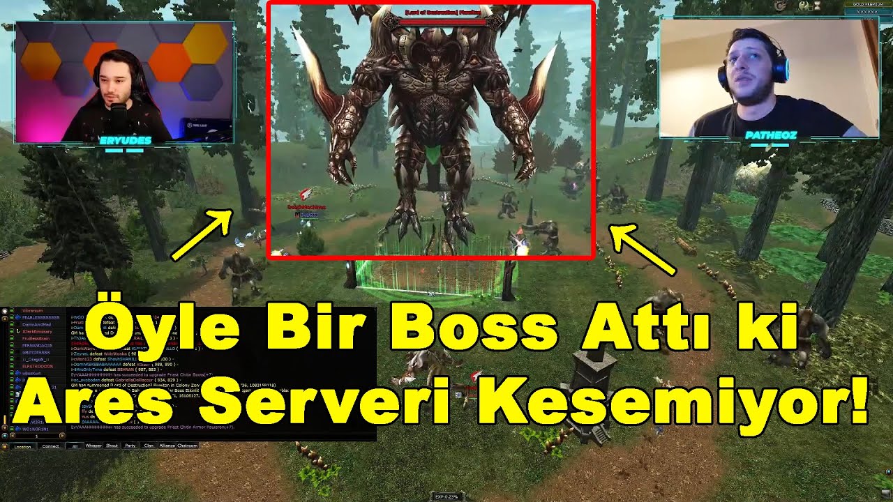 NttGame - GM Boss Eventte Öyle Bir Boss Attı ki Ares Serveri Kesemiyor :D l Knight Online