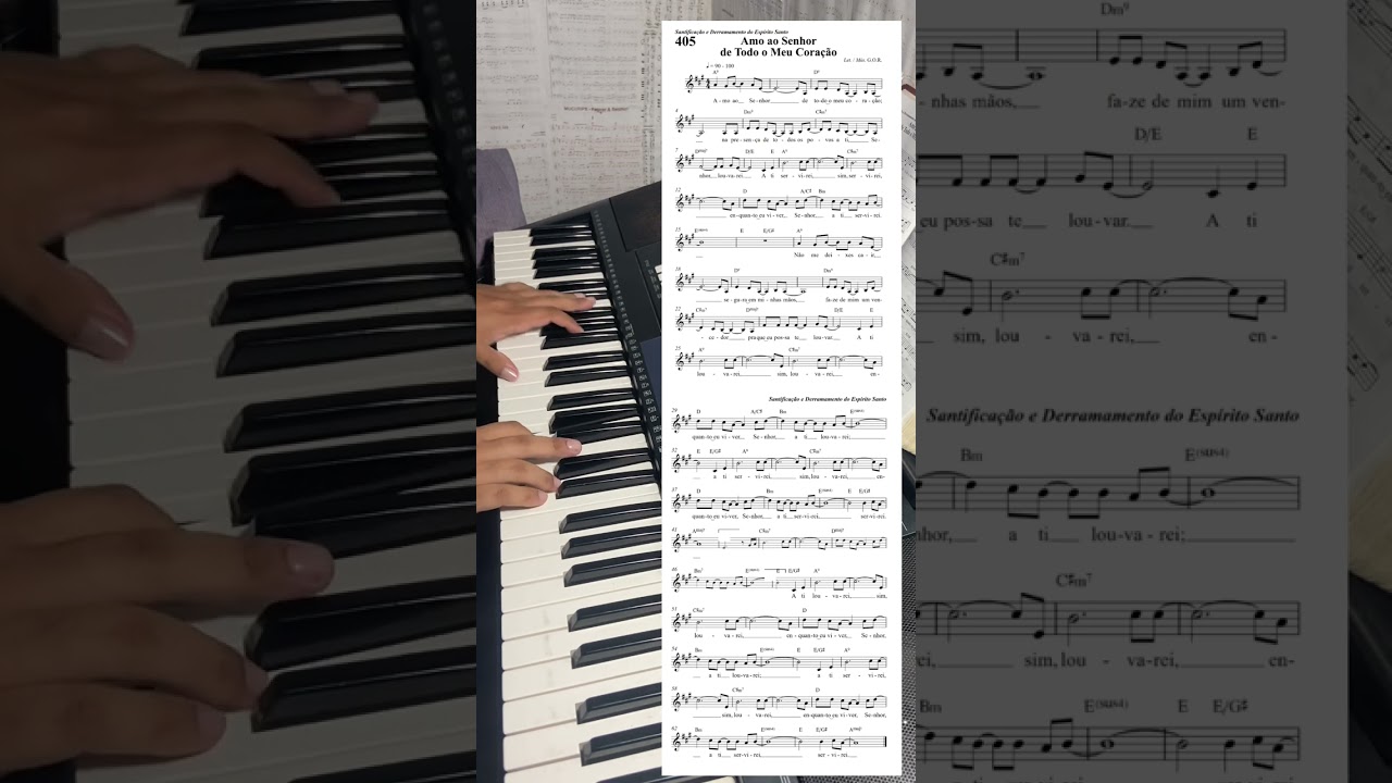 Amo ao Senhor de Todo o Meu Coração - Coletânea ICM, N. 405 #pianoicm #icm #icmlouvores