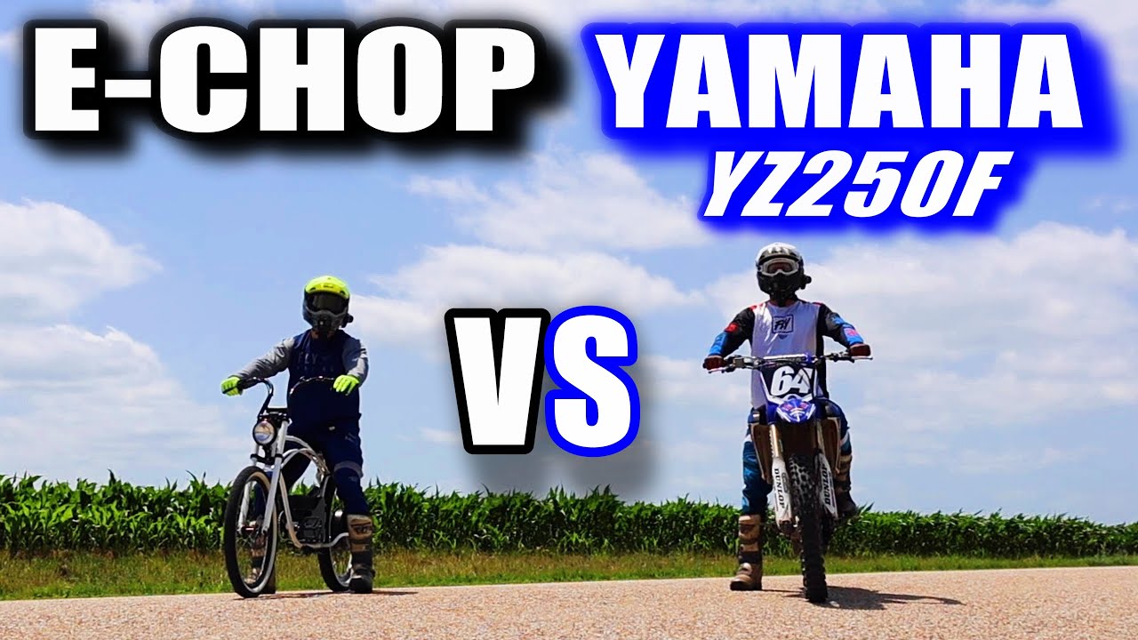 E-CHOP против YAMAHA YZ250F!
