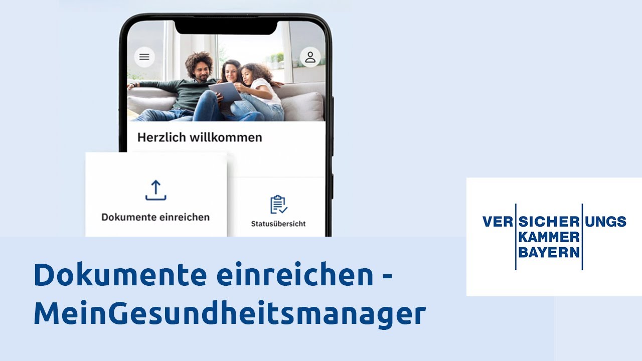 Dokumente einreichen - So geht's - Mein Gesundheitsmanager Versicherungskammer Bayern