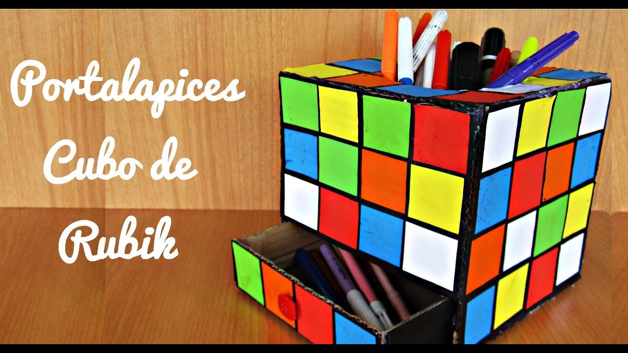 Portalapices de Cubo de Rubik (Manualidad 112)