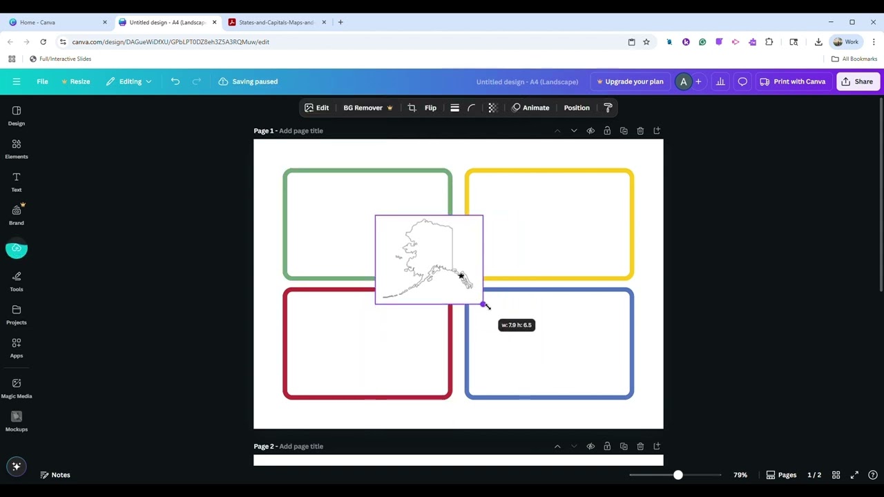 Canva for Flashcards