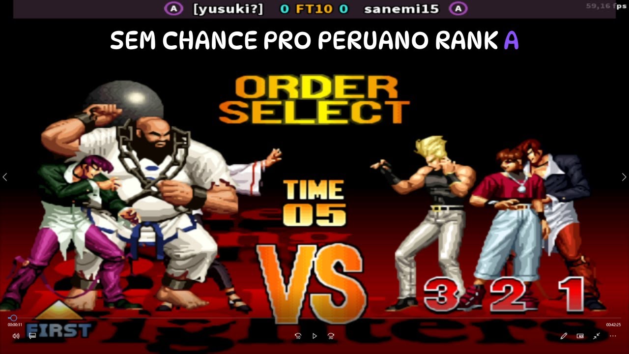 O Brasileiro amassou o gringo - [Yusuki?] 🇧🇷 VS 🇵🇪 Sanemi15 FT10 KOF 97