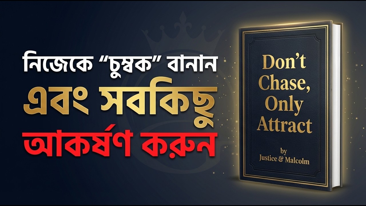 যাকে খুঁজছেন সে-ই আপনাকে খুঁজবে! | Don't Chase Only Attract Book Summary Bangla