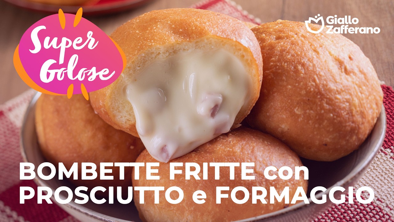 BOMBETTE FRITTE con PROSCIUTTO e FORMAGGIO🤗💛 #adv