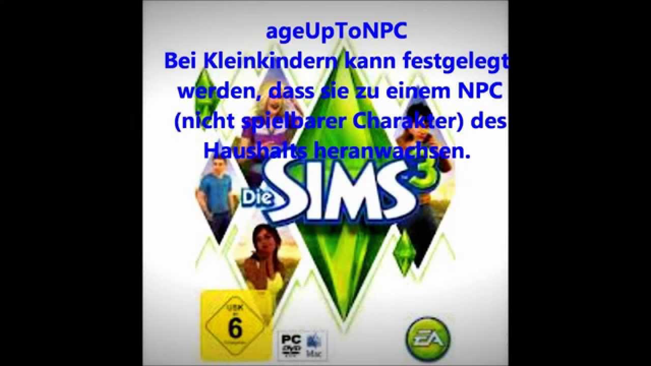 Sims 3 cheats  (alle vom Hauptspiel)