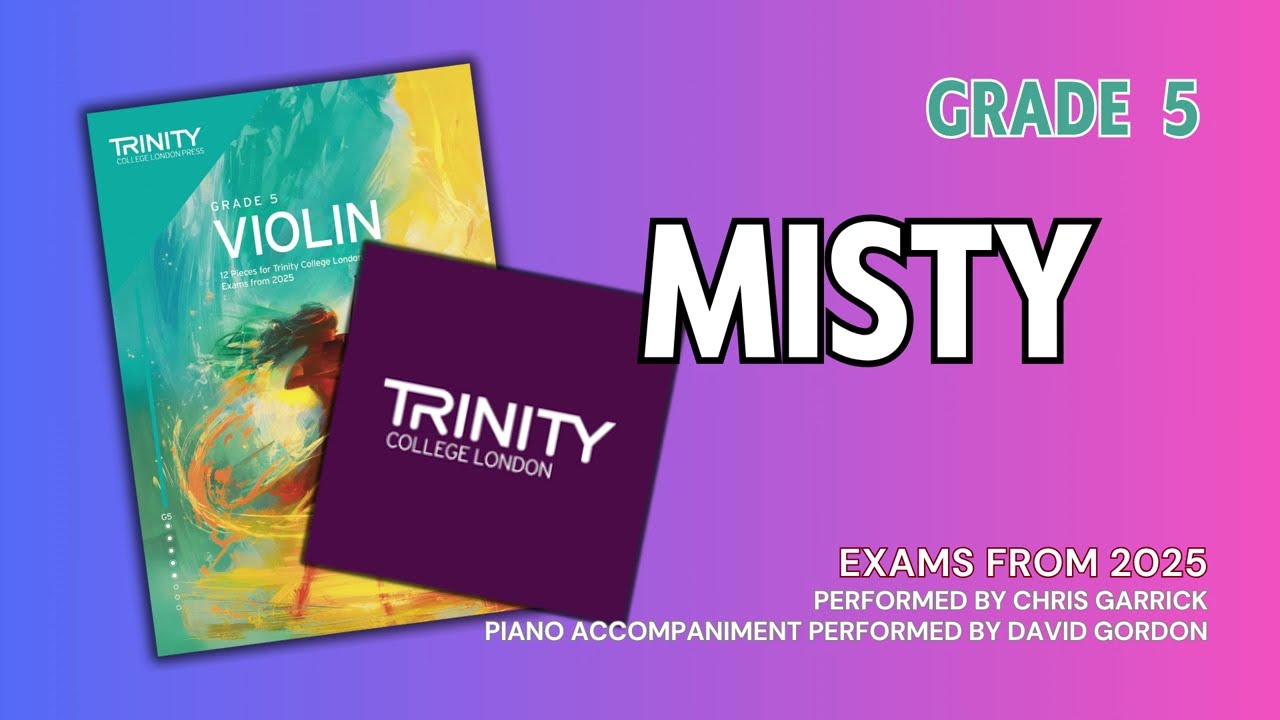 Misty by Erroll Garner | arr Garrick | Play Along | Trinity College London Grade 5 Violin Exams 2025
