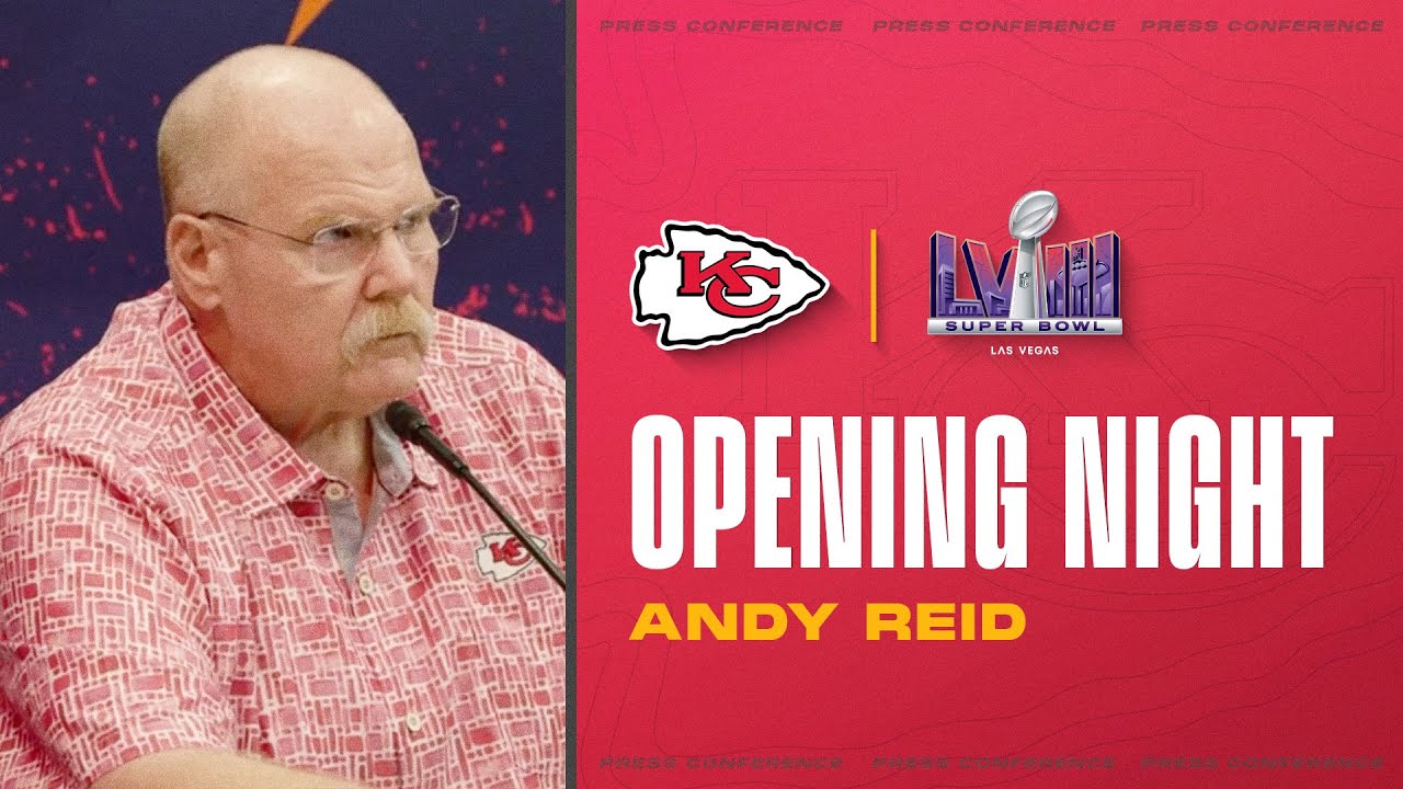 Andy Reid: “Both of them are tough tough guys” | Super Bowl LVIII Opening Night