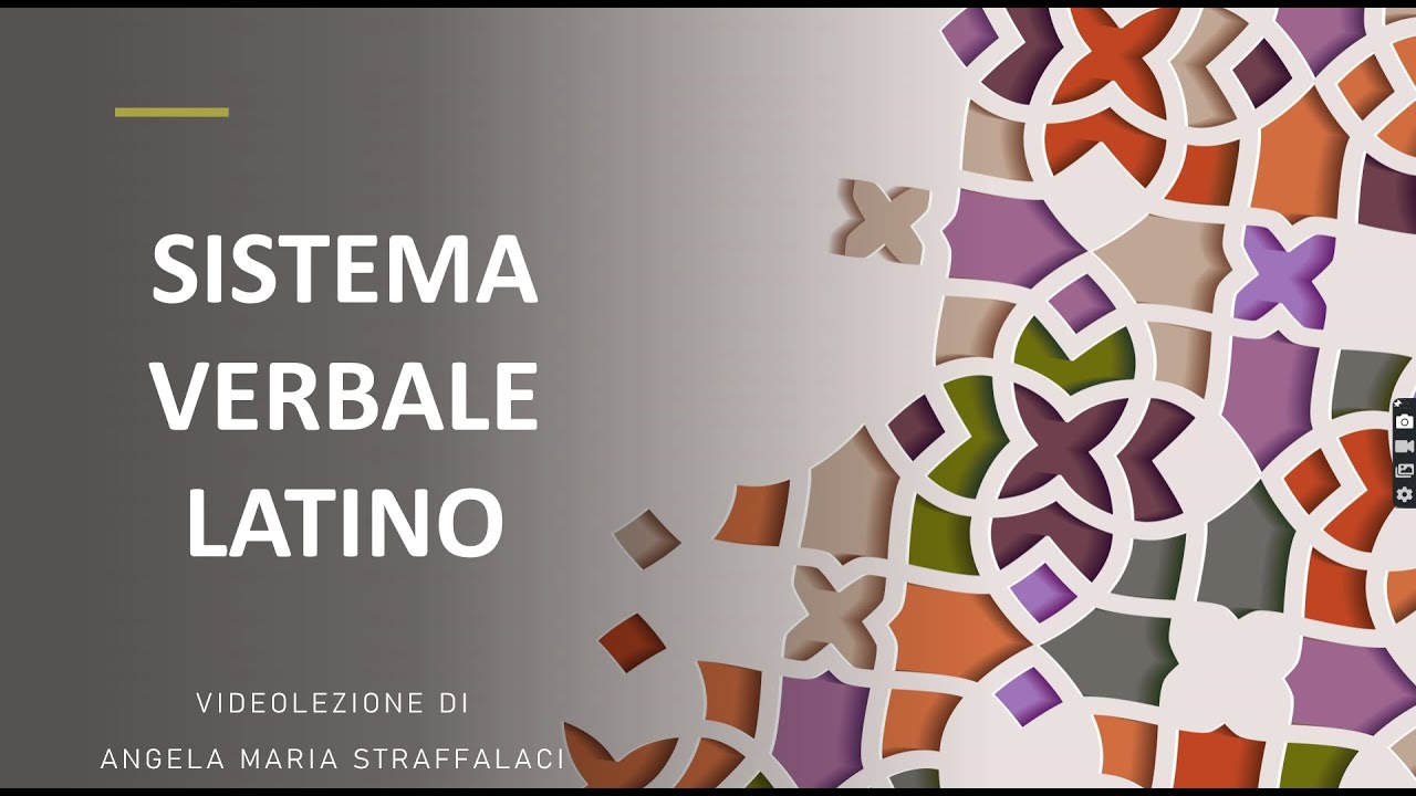 SISTEMA VERBALE LATINO