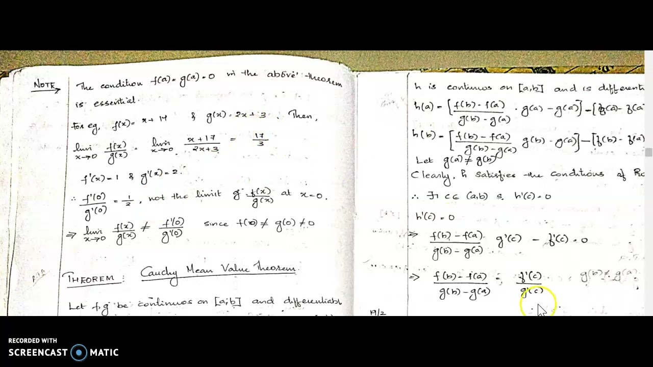 Indeterminate Forms