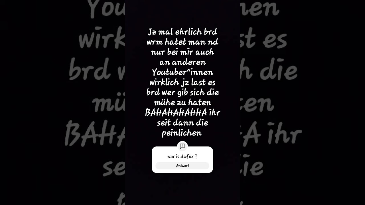 brd an alle hater keiner mag euch 🤦&zwj;♂️