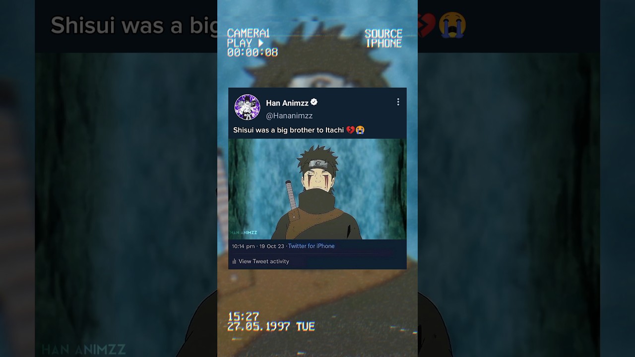 Itachi Uchiha sad Naruto edit #anime #hananimzz