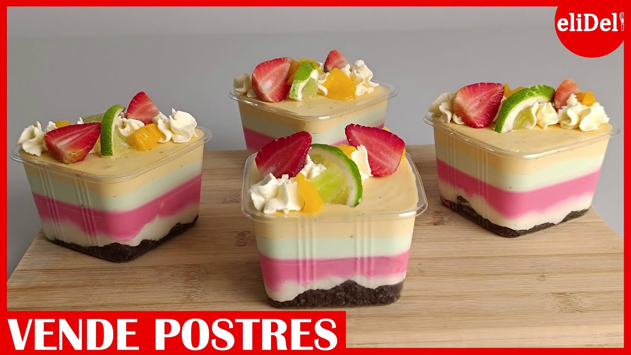 💥Salpicón CREMOSO Postre de FRUTAS Coco- Fresa- Limón- Maracuyá | eliDeli