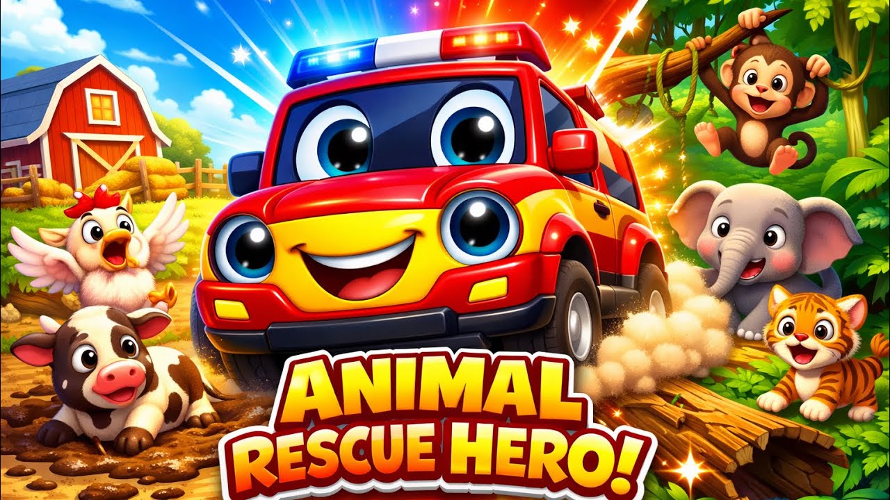 Animal Rescue OH NO! Baby Animals TRAPPED! 🚨 Brave Rescue Hero Saves the Farm & Jungle!