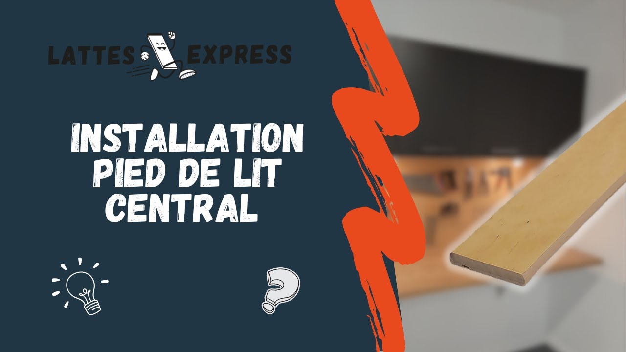 Relier 2 sommiers tapissiers avec un pied de lit central