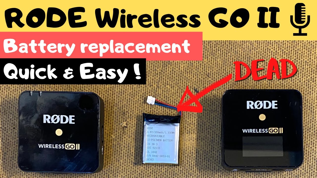 Rode Wireless Go 2 Battery Replacement