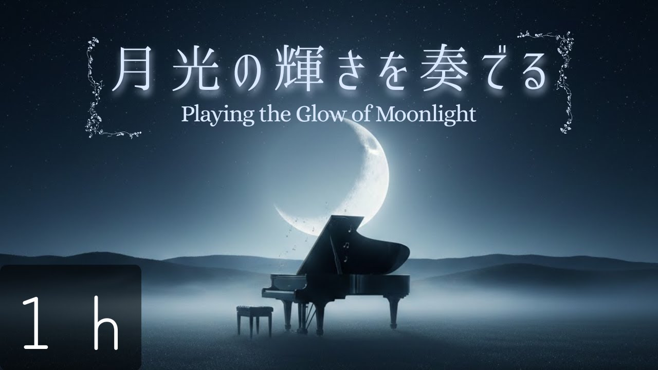 【睡眠用】月光の輝きを奏でる | 美しいピアノ | 深い眠りに落ちる音楽
