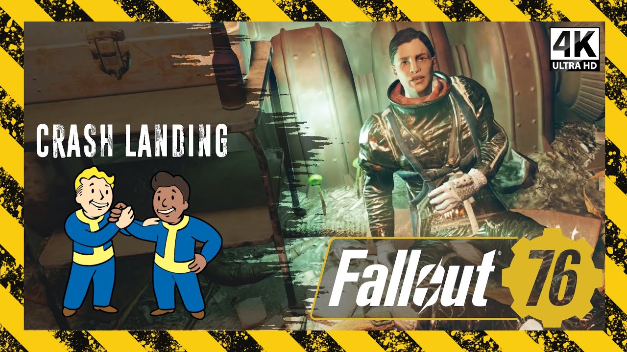 Crash Landing | Fallout 76 [4K] PC Gameplay | Ally Quest (Commander Daguerre) | No Commentary Ep. 86