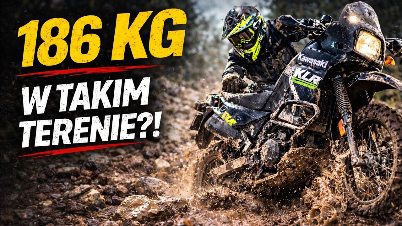 186 kg w takim terenie?! Test KLR 650 w prawdziwym off-roadzie