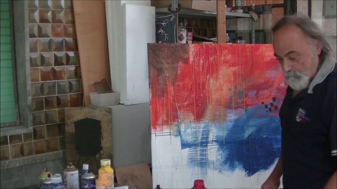Acrylic painting : ABSTRACT