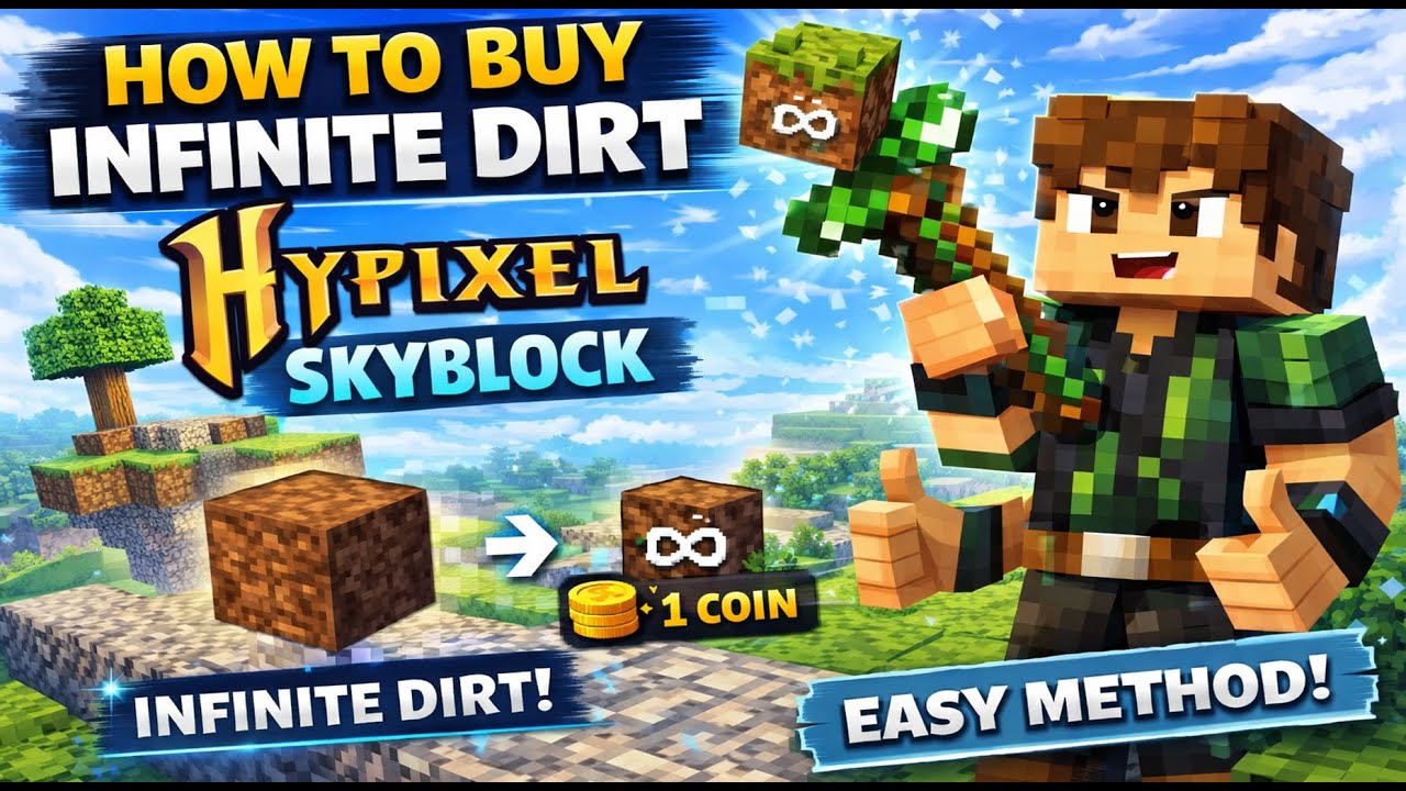 How to Buy INFINITE Dirt in Hypixel SkyBlock (Easy Method!)