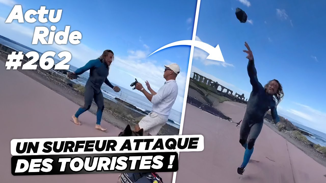 Un surfeur attaque des touristes ! Gros fail en ski ! Anthony Jeanjean !