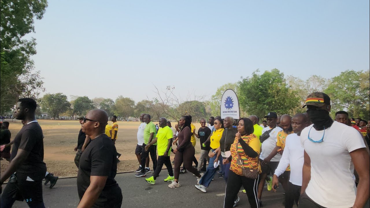 Chief of  Staff Julies Debrah Joins Legon Club and Ghanaians For Independence Walk