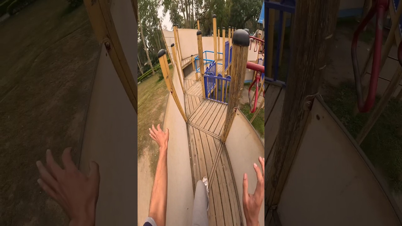 Bella Ciao Playground Parkour Running And Sliding Pov
