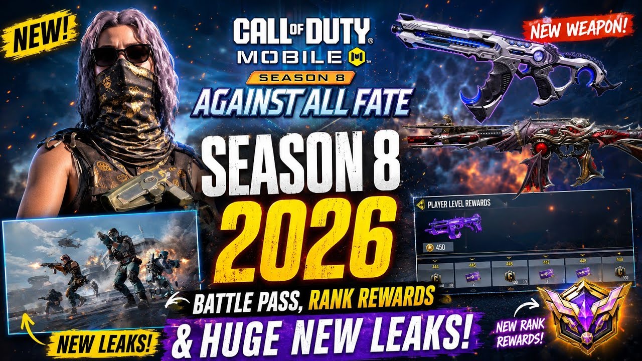 Cod Mobile Season 8 2026 Battle Pass, Ranked Rewards & HUGE New Leaks! CODM S8 Leaks