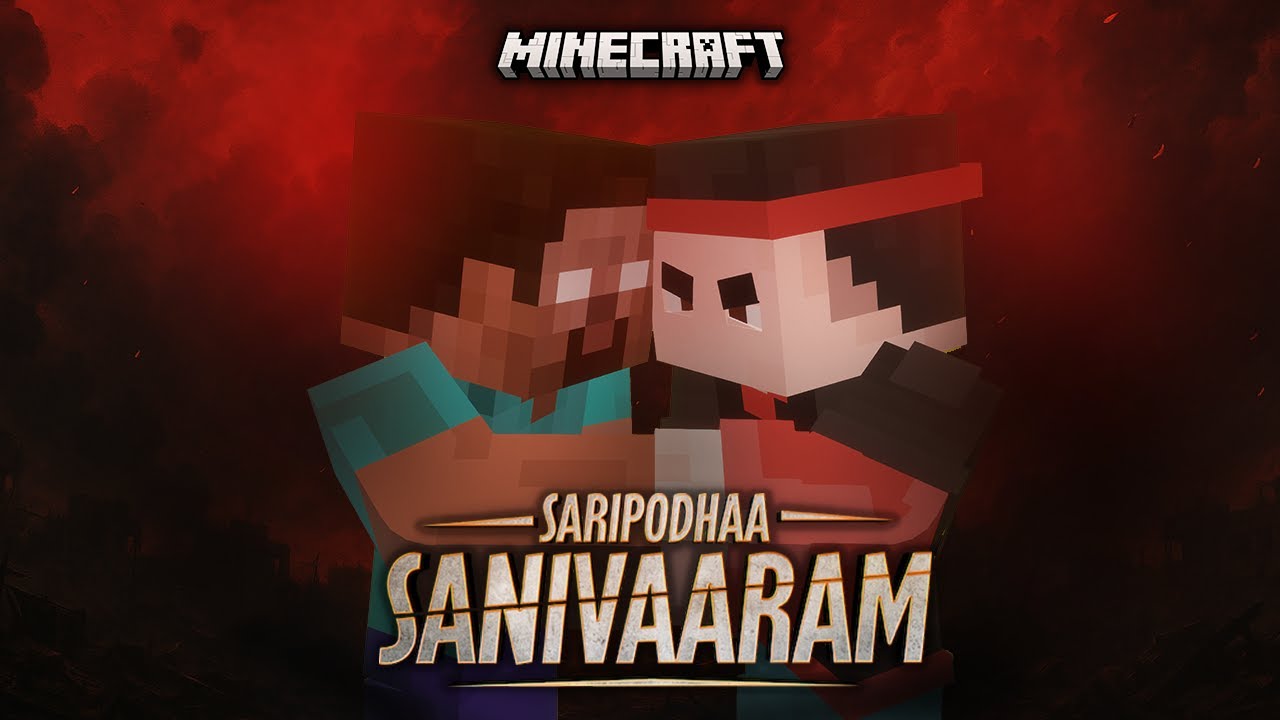 Saripodhaa Sanivaaram Fight Animation - Minecraft In Telugu