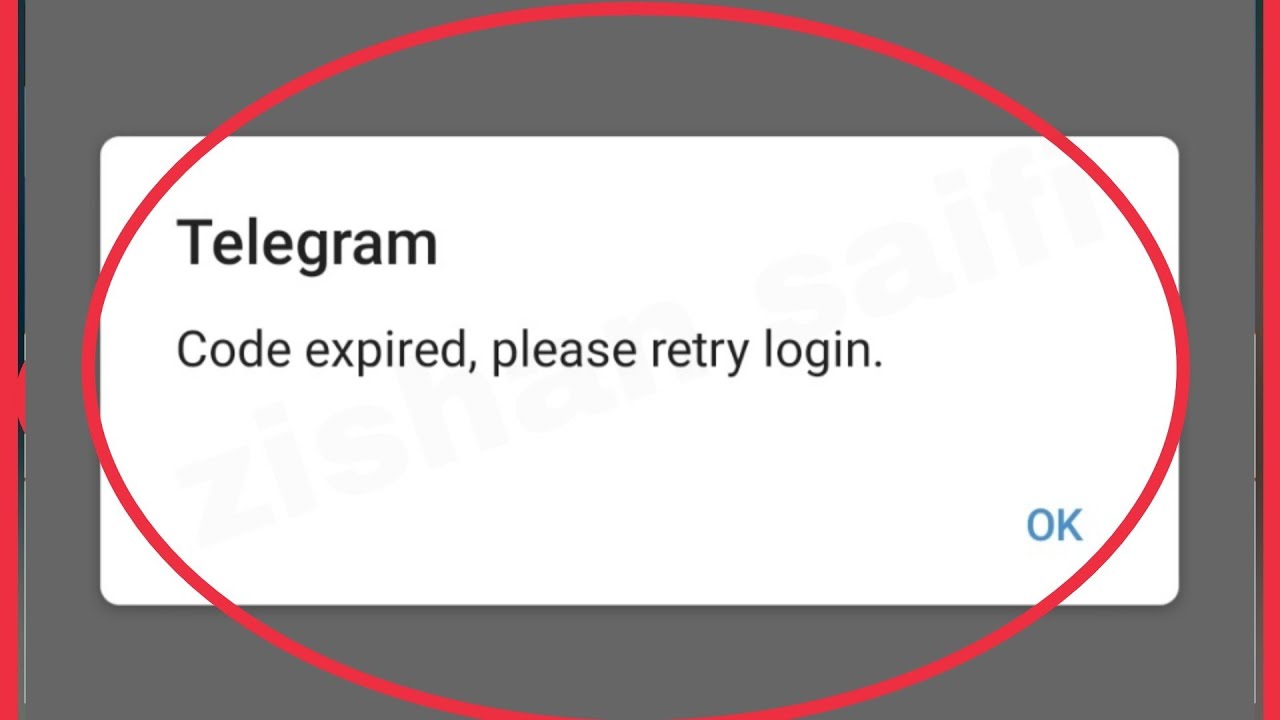 Telegram Fix Code expired, please retry login Problem Solve