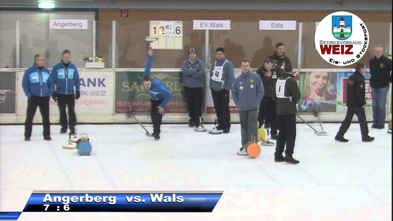 Vorrunden Spiel (Angerberg vs. Wals) / Staatsmeisterschaft im Eisstocksport 2014