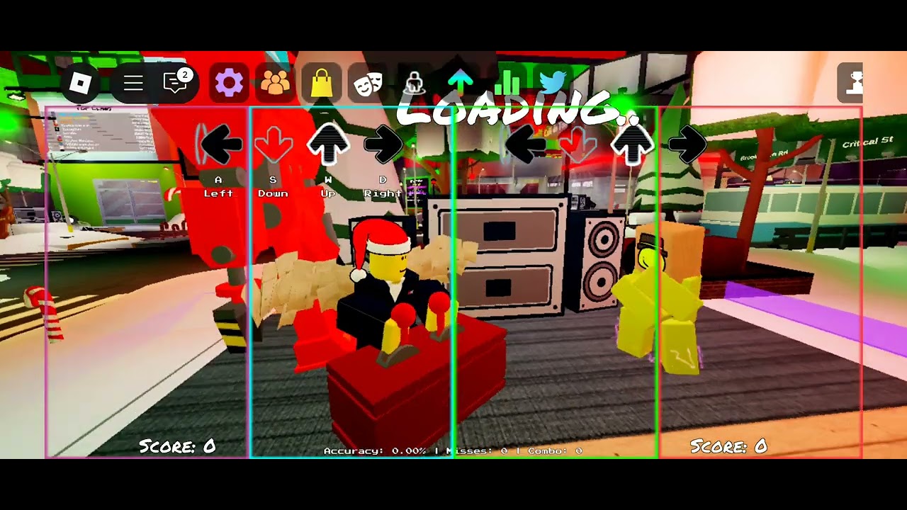 Playing fnf roblox with 