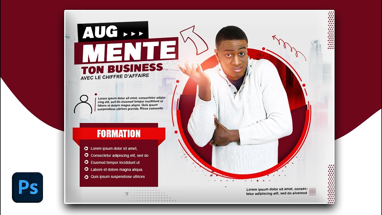 | Tuto Photoshop | Je te montre les Astuces pour concevoir une Affiche Publicitaire dans Photoshop