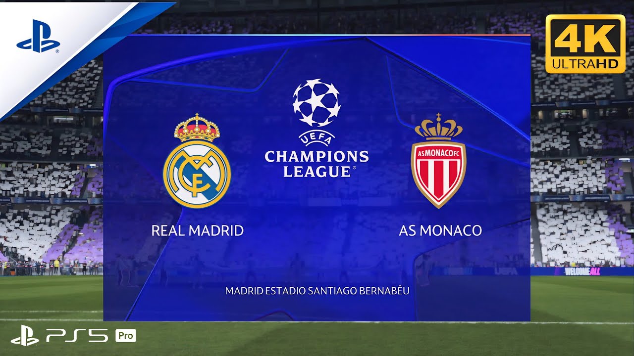 UEFA Champions League R. Madrid Vs Monaco FC 26 (PS5 Pro) 4K 60FPS HDR 