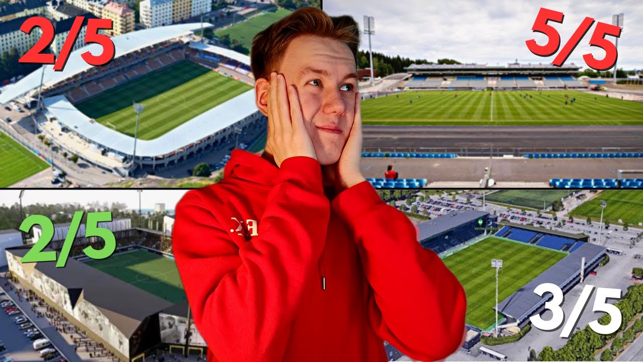 Arvostelin KAIKKI YKKÖSEN Stadionit!